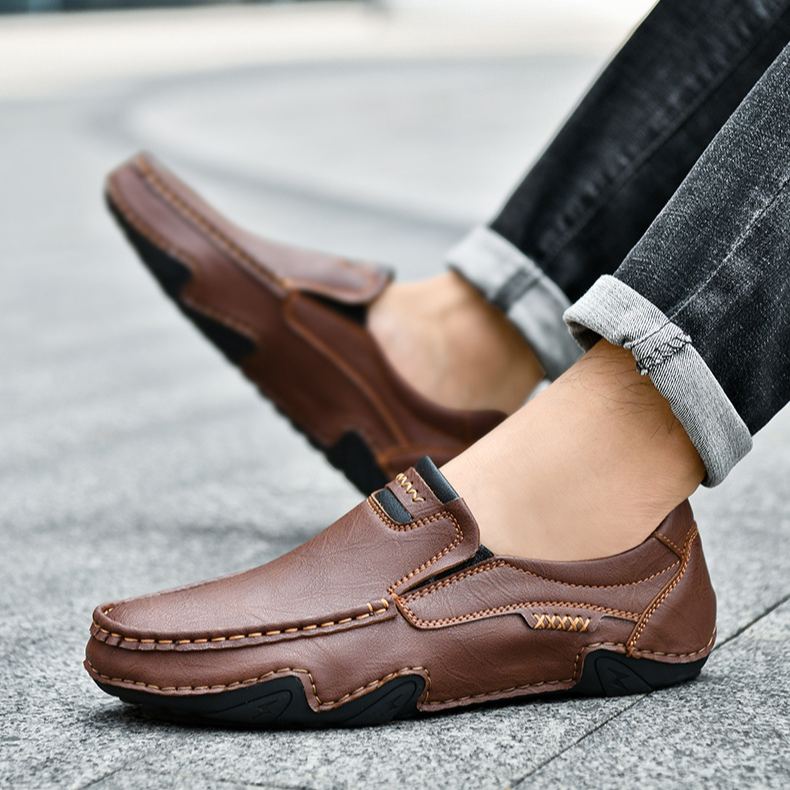 Last Day 70% OFF🔥Men's Genuine Calfskin Leather Slip-On Loafers