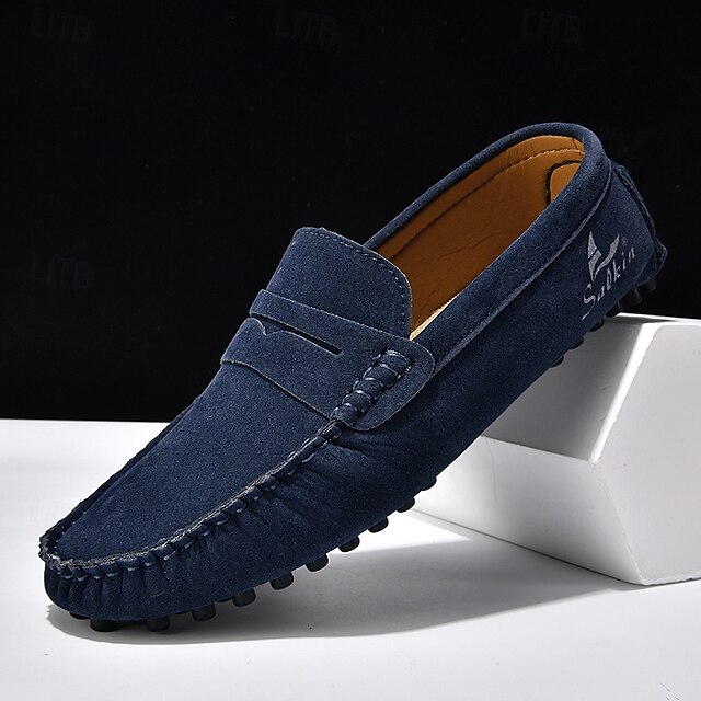 Men's Yellow Loafers Lightweight Slip-On Driving Moccasins Casual Fashion Shoes for Summer Travel, Beach Outings, Parties and Everyday Style