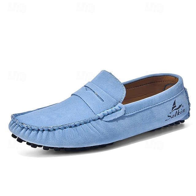 Men's Yellow Loafers Lightweight Slip-On Driving Moccasins Casual Fashion Shoes for Summer Travel, Beach Outings, Parties and Everyday Style
