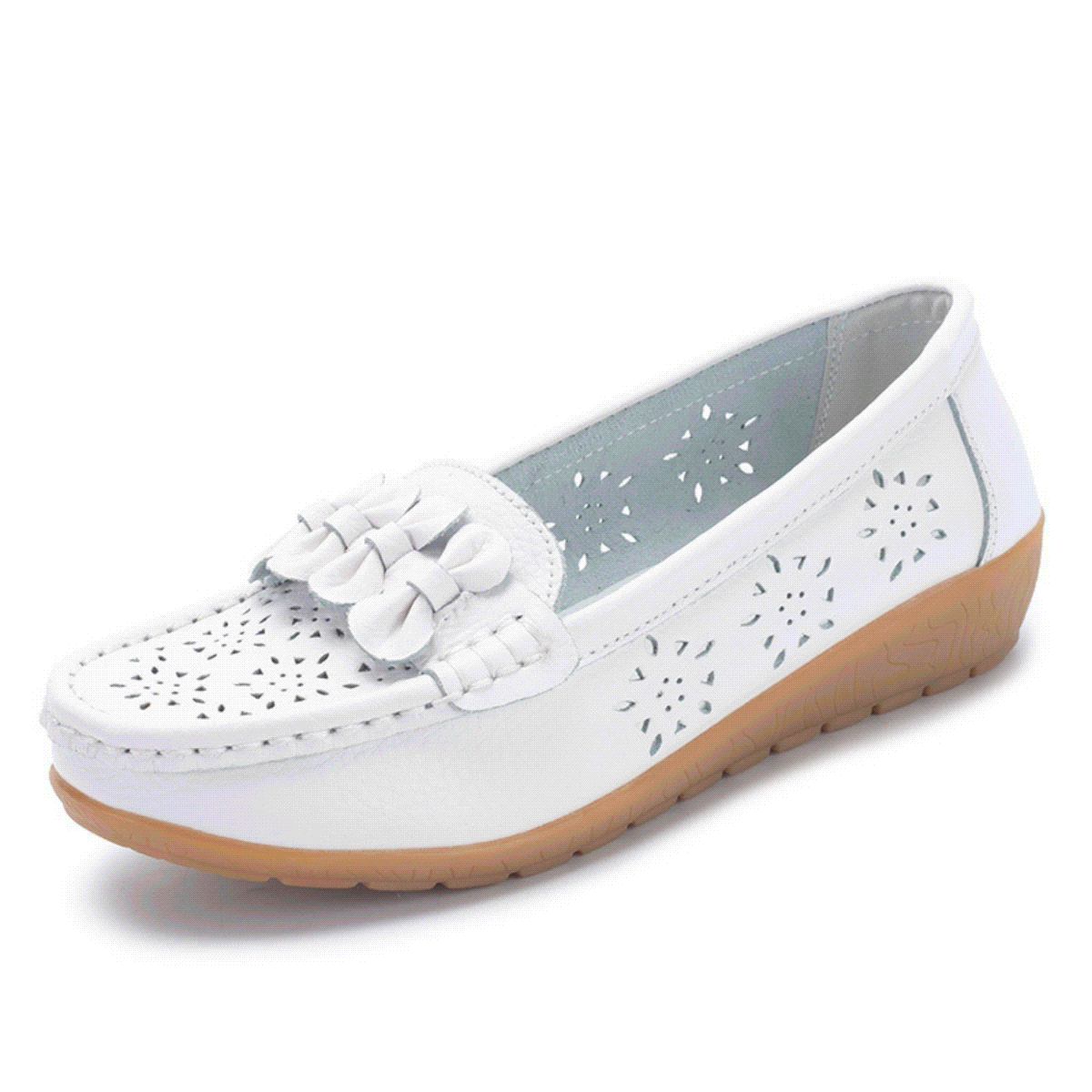 2023 NEW - Women's Breathable Leather Loafers