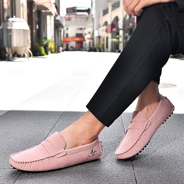Men's Yellow Loafers Lightweight Slip-On Driving Moccasins Casual Fashion Shoes for Summer Travel, Beach Outings, Parties and Everyday Style