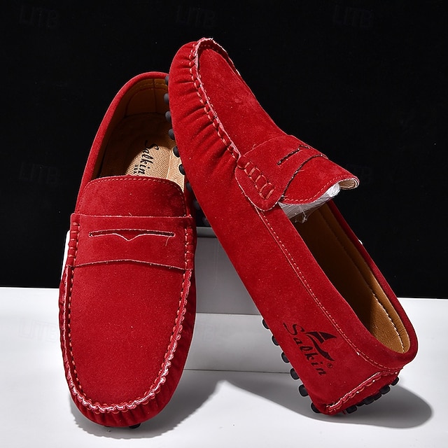 Men's Yellow Loafers Lightweight Slip-On Driving Moccasins Casual Fashion Shoes for Summer Travel, Beach Outings, Parties and Everyday Style