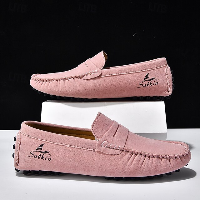 Men's Yellow Loafers Lightweight Slip-On Driving Moccasins Casual Fashion Shoes for Summer Travel, Beach Outings, Parties and Everyday Style