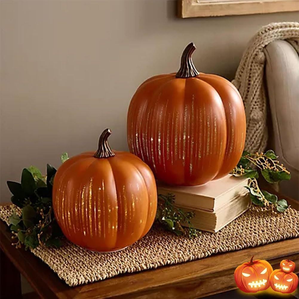 Halloween Twinkle Light Pumpkins