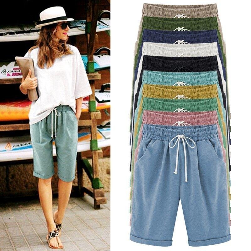(??Summer Hot Sale -48% OFF??)Elastic Waist Casual Comfy Summer Shorts