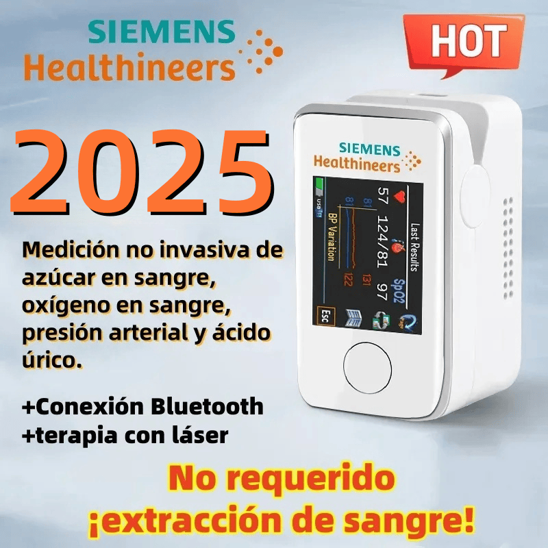 ✨Innovación en tecnología de investigación médica: producto más vendido en 2024: medidor de glucosa en sangre portátil, indoloro y no invasivo de Siemens, multifuncional para proteger la salud💖