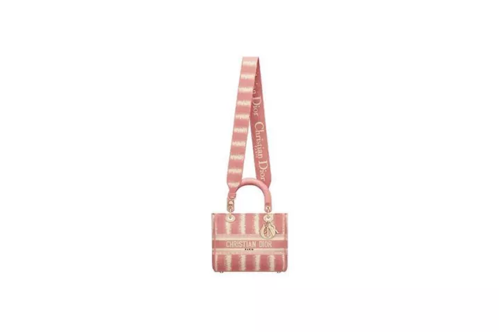 BOOK TOTE SMALL BAG D-STRIPES EMBROIDERED