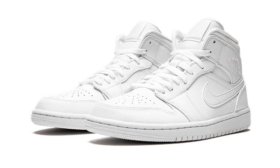 Air Jordan 1 Mid "Triple White" 554724-129