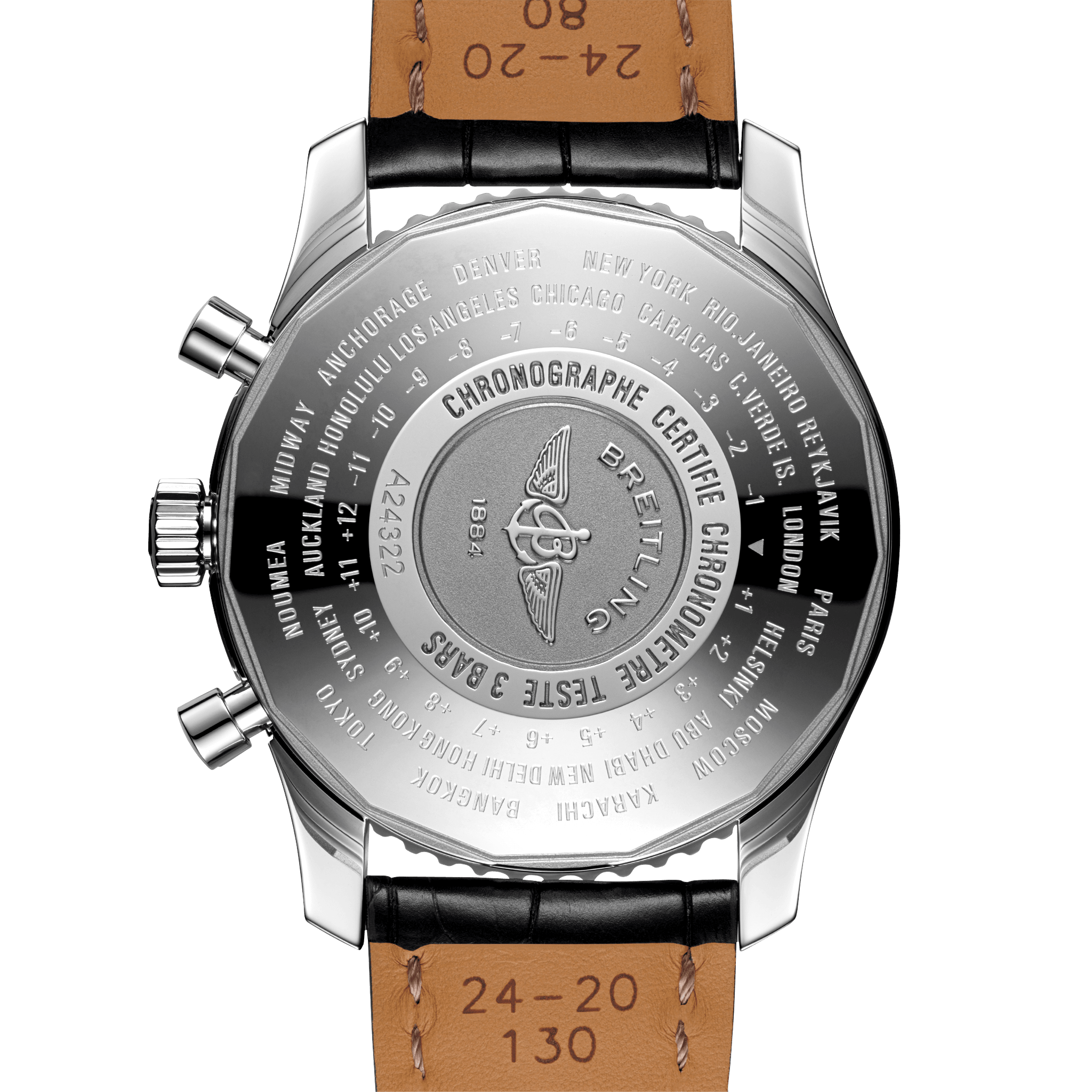 Navitimer Chronograph GMT 46 - Stainless steel - A24322121B1P1