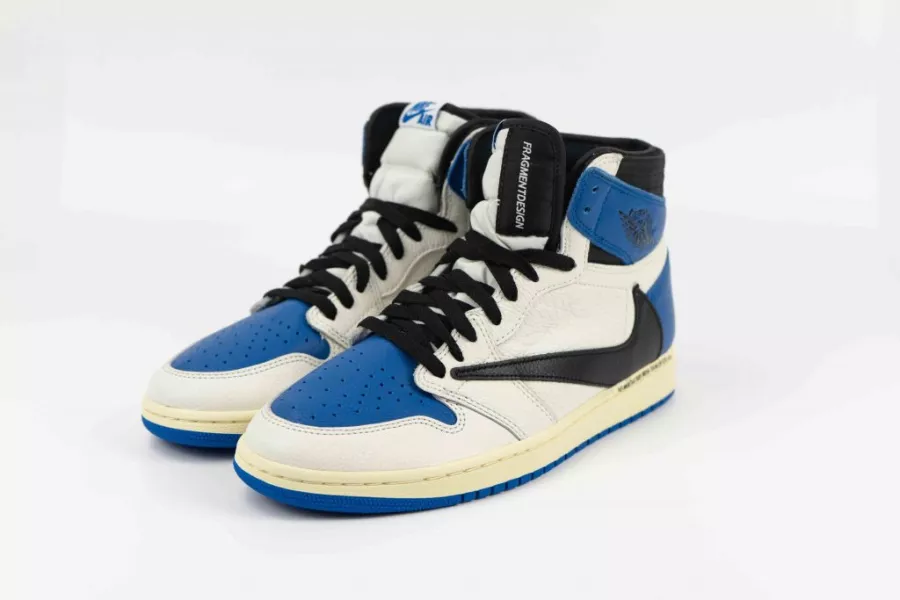 [Free shipping] [Cash on delivery] FRAGMENT X TRAVIS SCOTT X AIR JORDAN 1 "MILITARY BLUE" [Genuine]