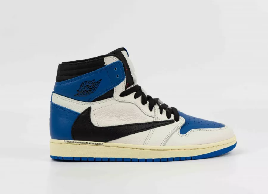 [Free shipping] [Cash on delivery] FRAGMENT X TRAVIS SCOTT X AIR JORDAN 1 "MILITARY BLUE" [Genuine]