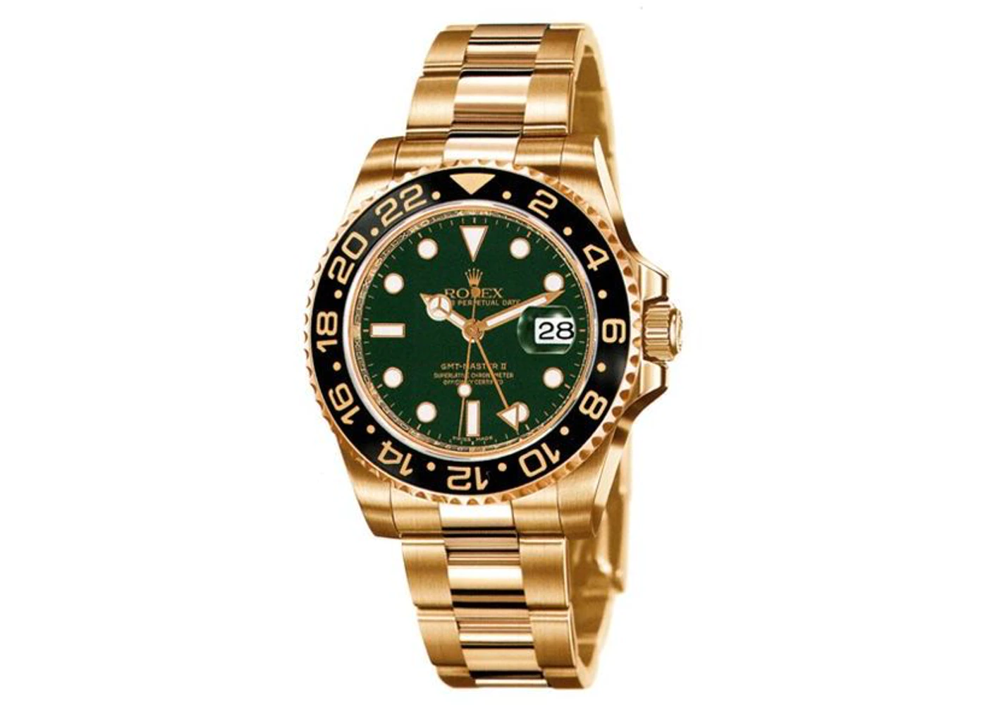 Rolex Greenwich Type II Series 116718-LN-78208 Green Disc Watch