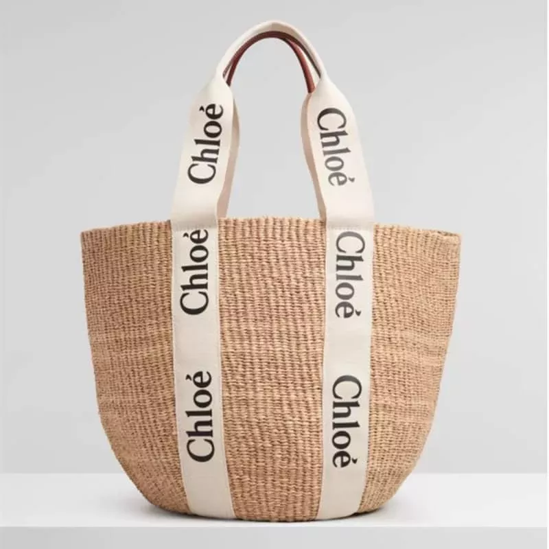 【CHLOE】「WOODY」Raffia Basket Bag