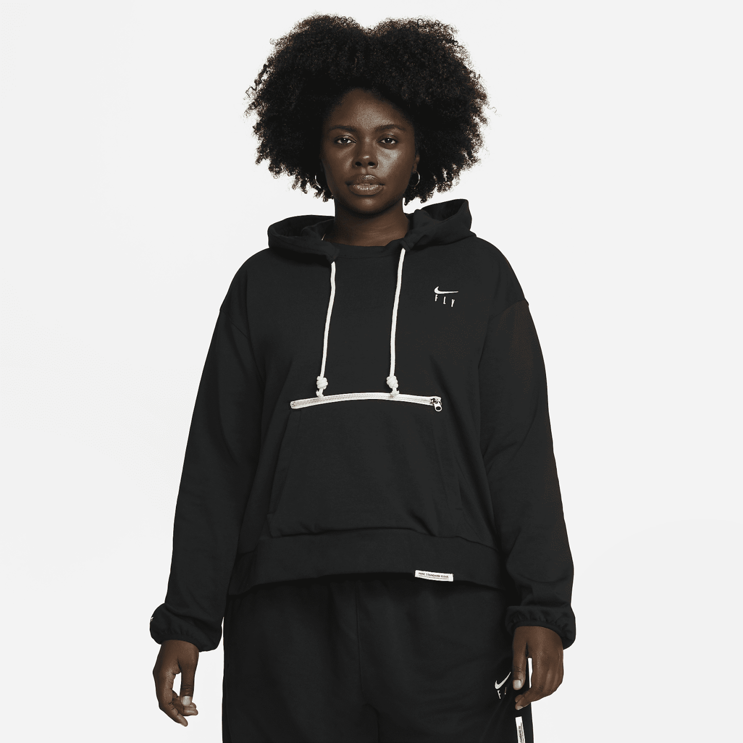 Women's Pullover Basketball Hoodie (Plus Size)