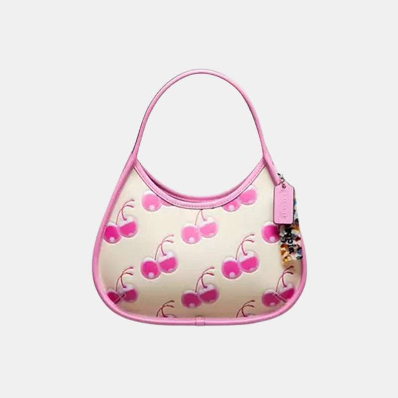 Coathtch Leather cherry print bag