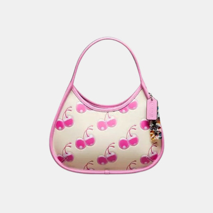 Coathtch Leather cherry print bag