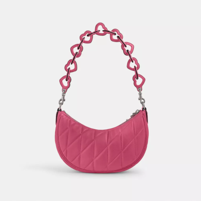 Mira Shoulder Bag With Pillow Quilting And Heart Strap