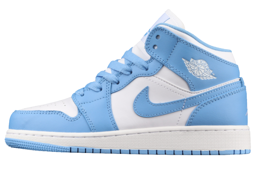 Mid University Blue White Shoes 554725-106