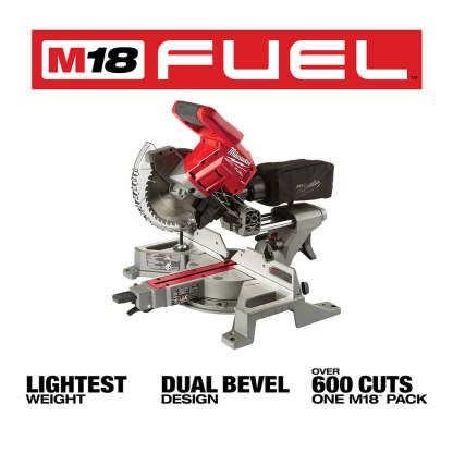 M18 FUEL 18V 7-1/4" Dual Bevel Sliding Miter Saw - Bare Tool