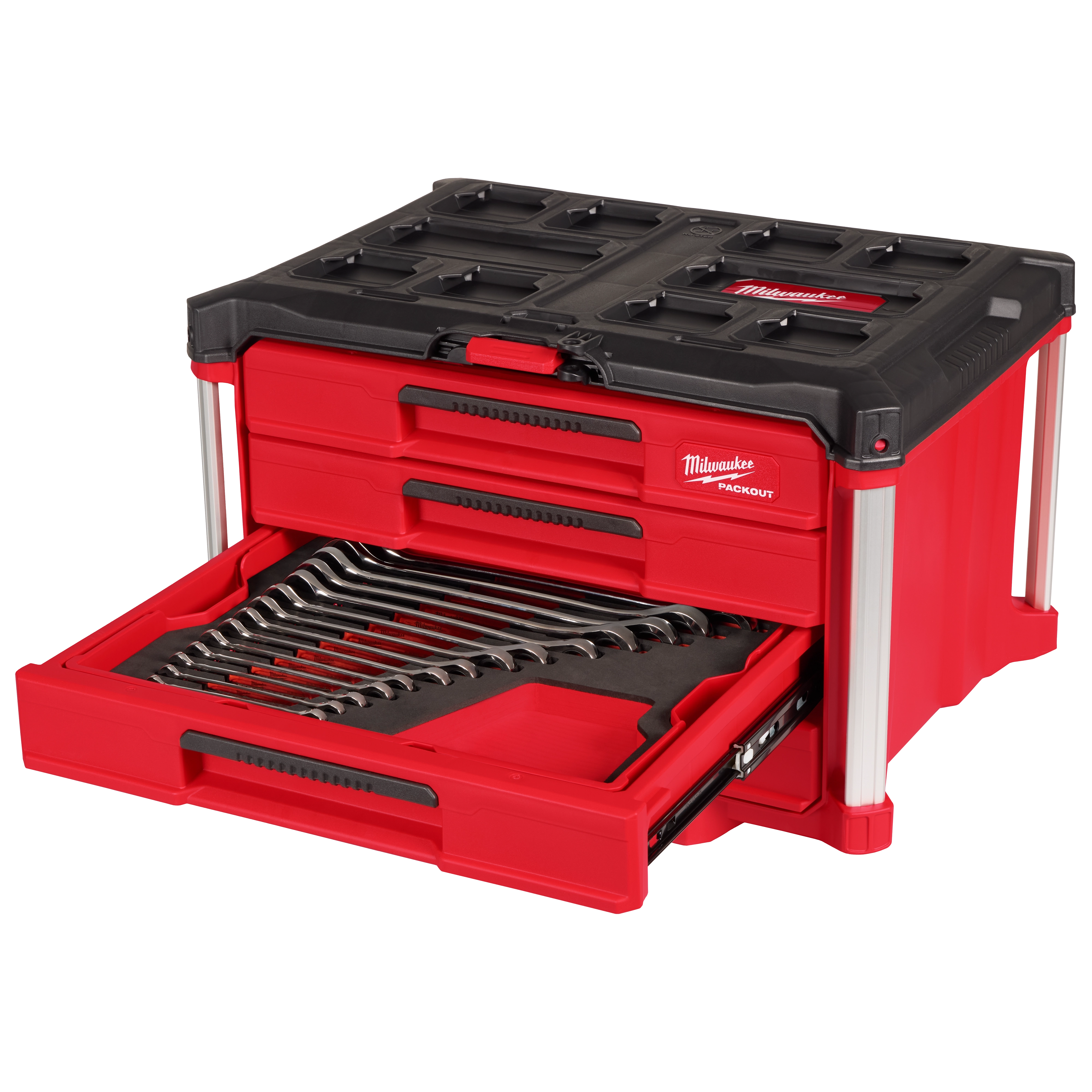 60pc. Metric & SAE Combination Wrench Set with PACKOUT™ 4 Drawer Tool Box