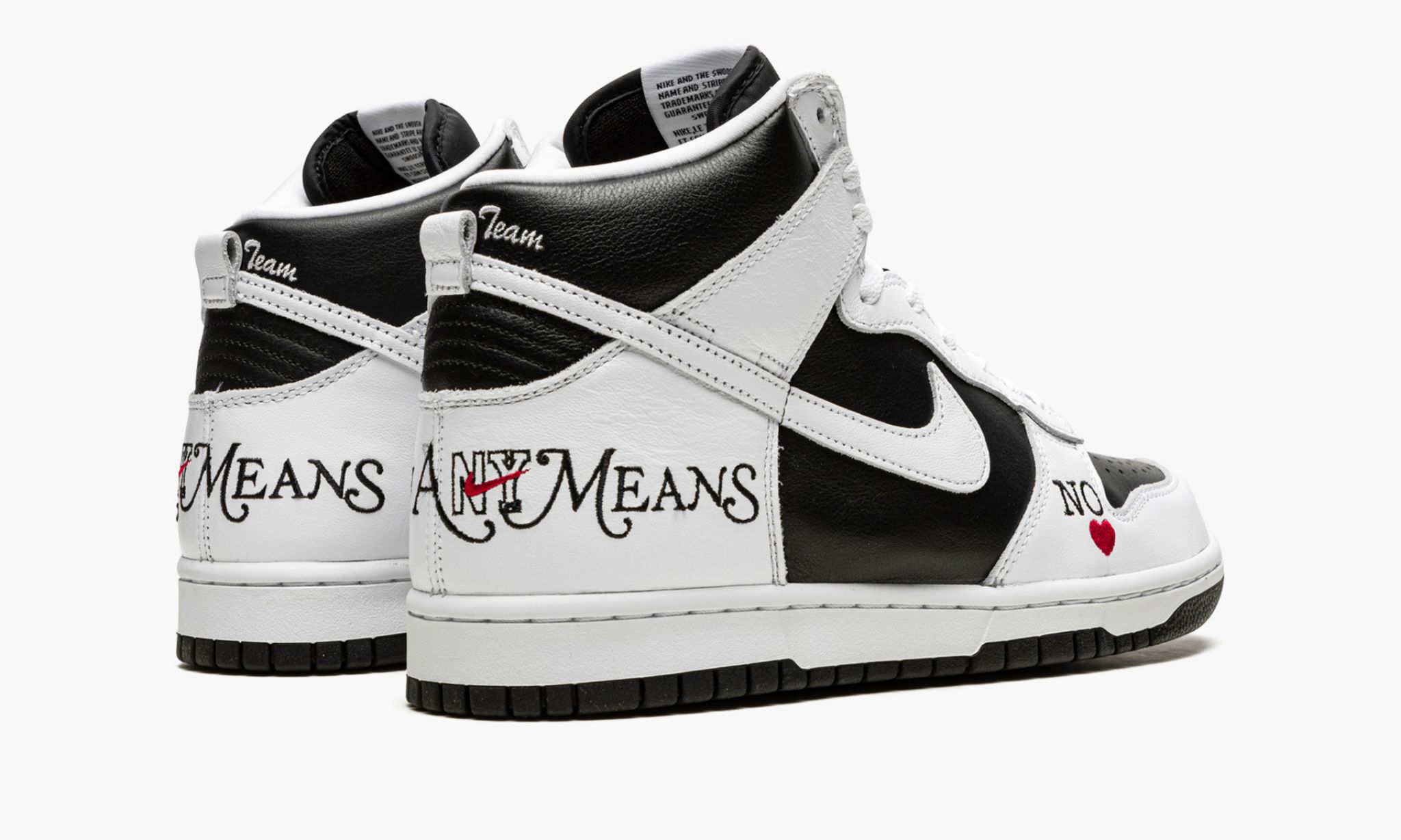High ��Supreme By Any Means White/Black
