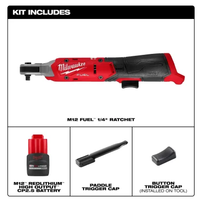 3052-21 M12 FUEL™ 1/4" Ratchet Kit
