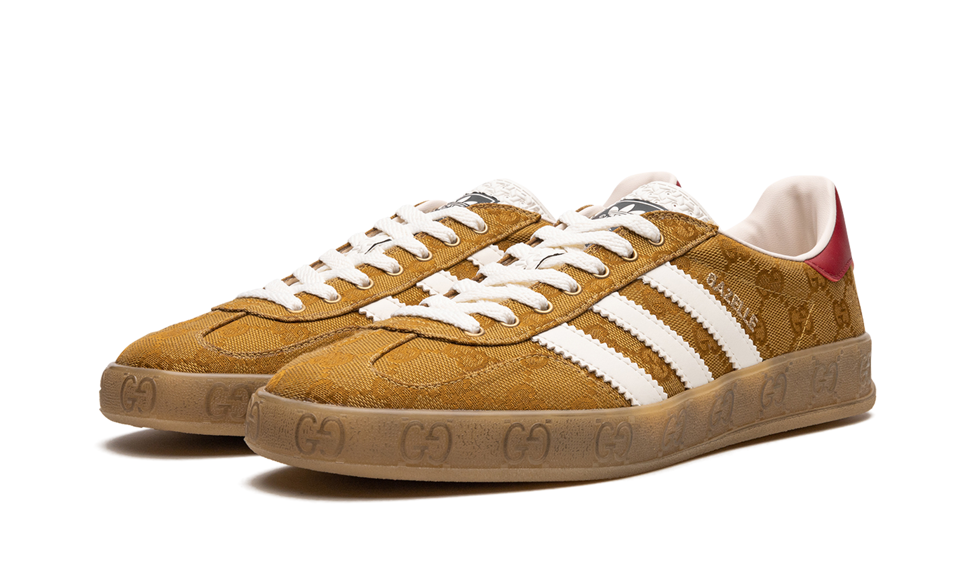 Adithtdas Gazelle - GG Monogram Beige" HQ8850