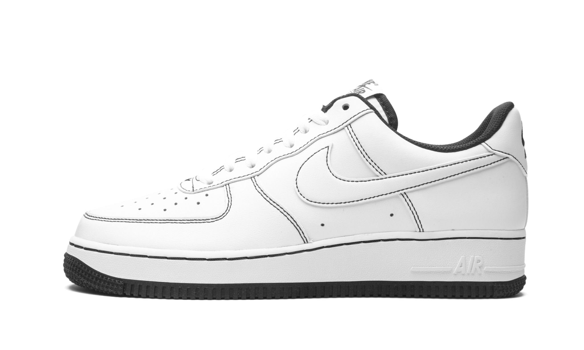 1 Low 7 ��Contrast Stitching White / Black