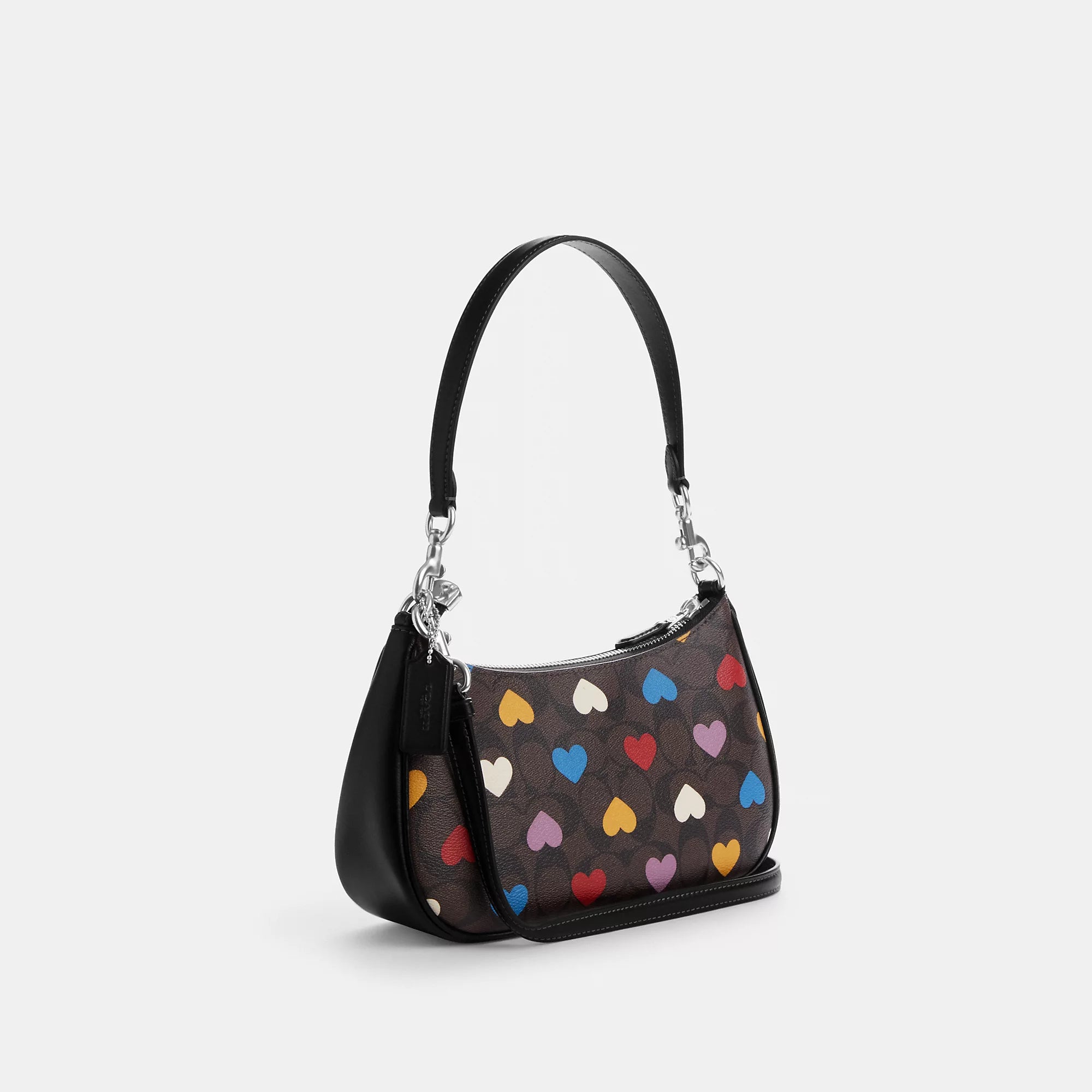 Coathtch  Teri Shoulder Bag In Signature Canvas With Heart Print
