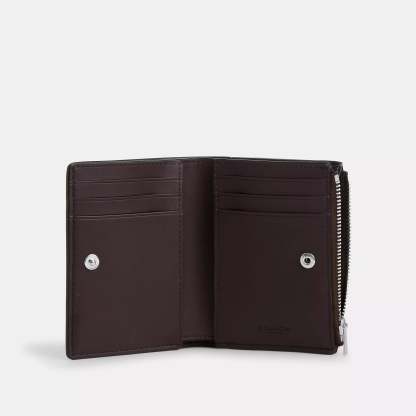 Coathtch  Bifold Wallet In Signature Canvas With Heart Print