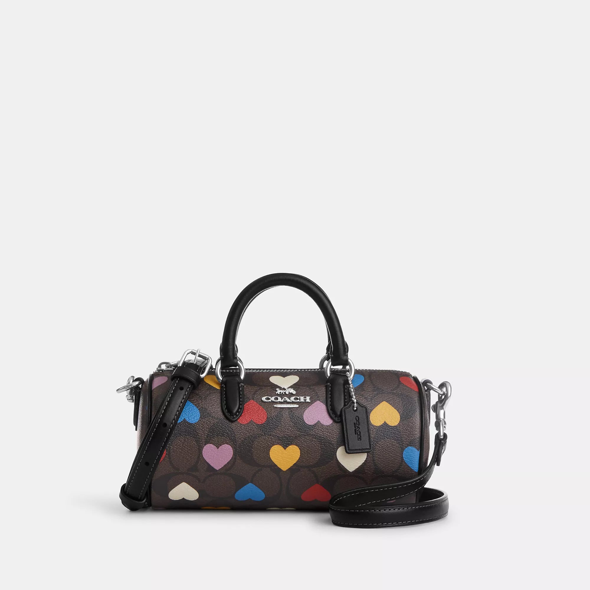 Coathtch  Lacey Crossbody In Signature Canvas With Heart Print