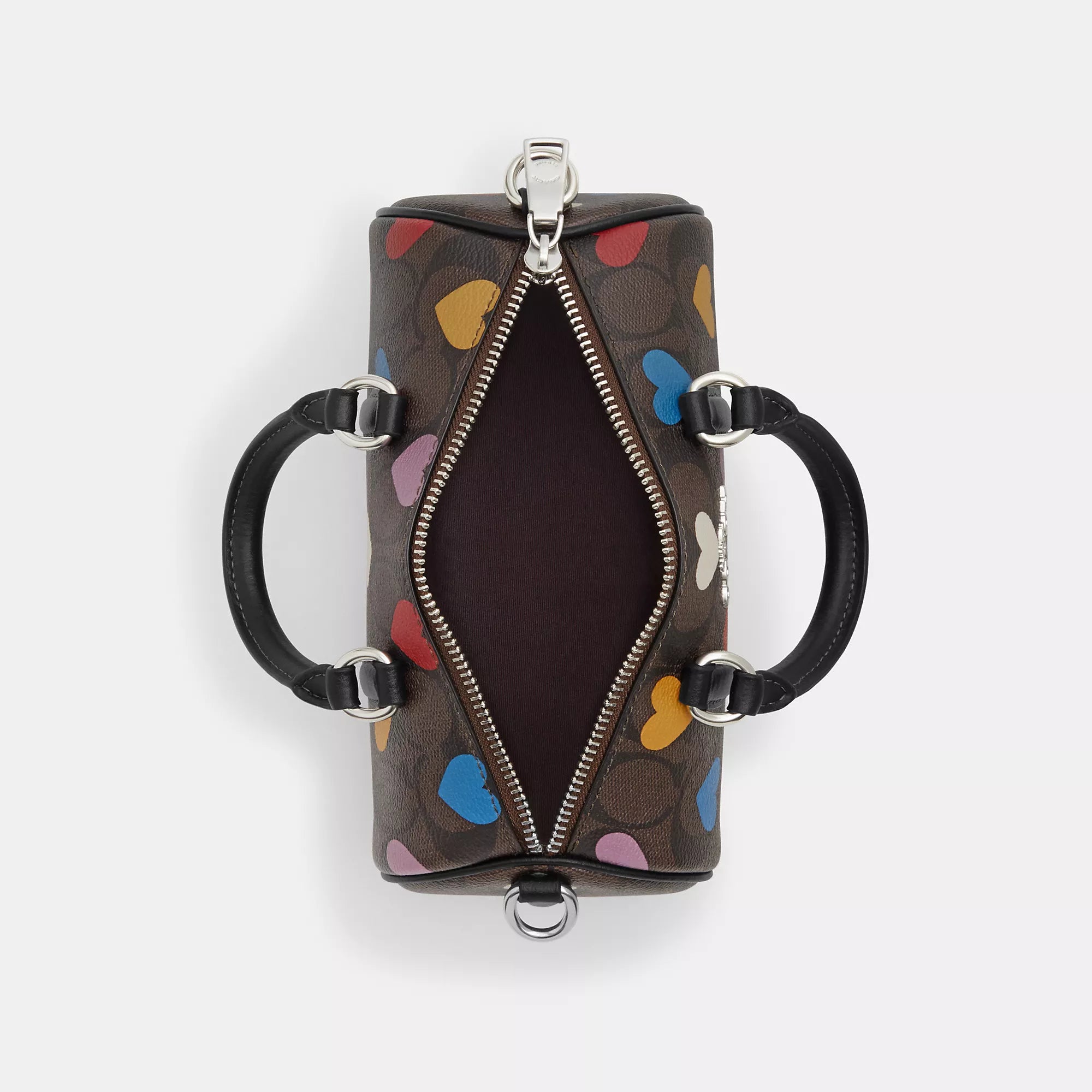 Coathtch  Lacey Crossbody In Signature Canvas With Heart Print