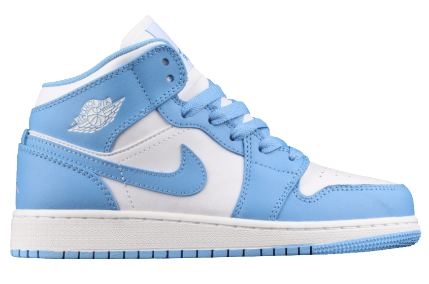 Mid University Blue White Shoes 554725-106