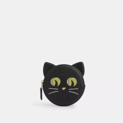 Coin Case With Halloween Cat