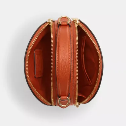 Canteen Crossbody Bag With Halloween Pumpkin Print