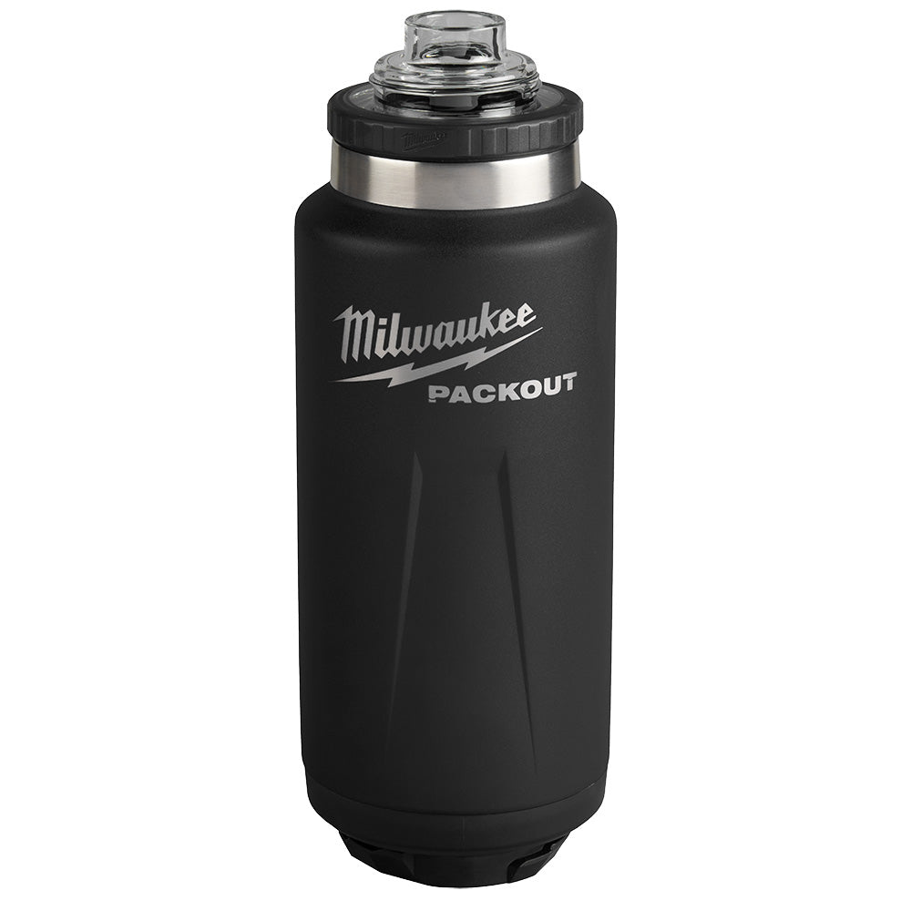48-22-8397B PACKOUT 36oz Black Insulated Bottle with Chug Lid