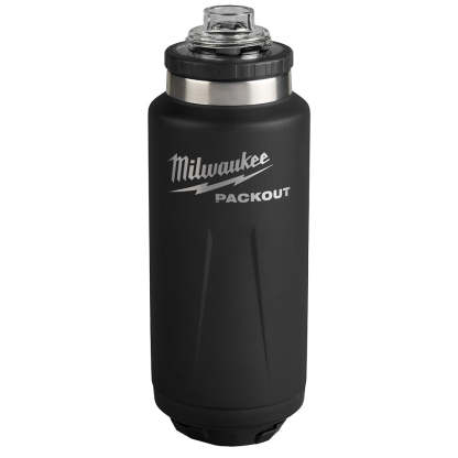 48-22-8397B PACKOUT 36oz Black Insulated Bottle with Chug Lid