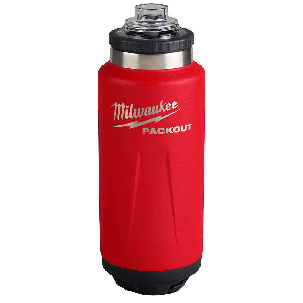 48-22-8397R PACKOUT 36oz Red Insulated Bottle with Chug Lid