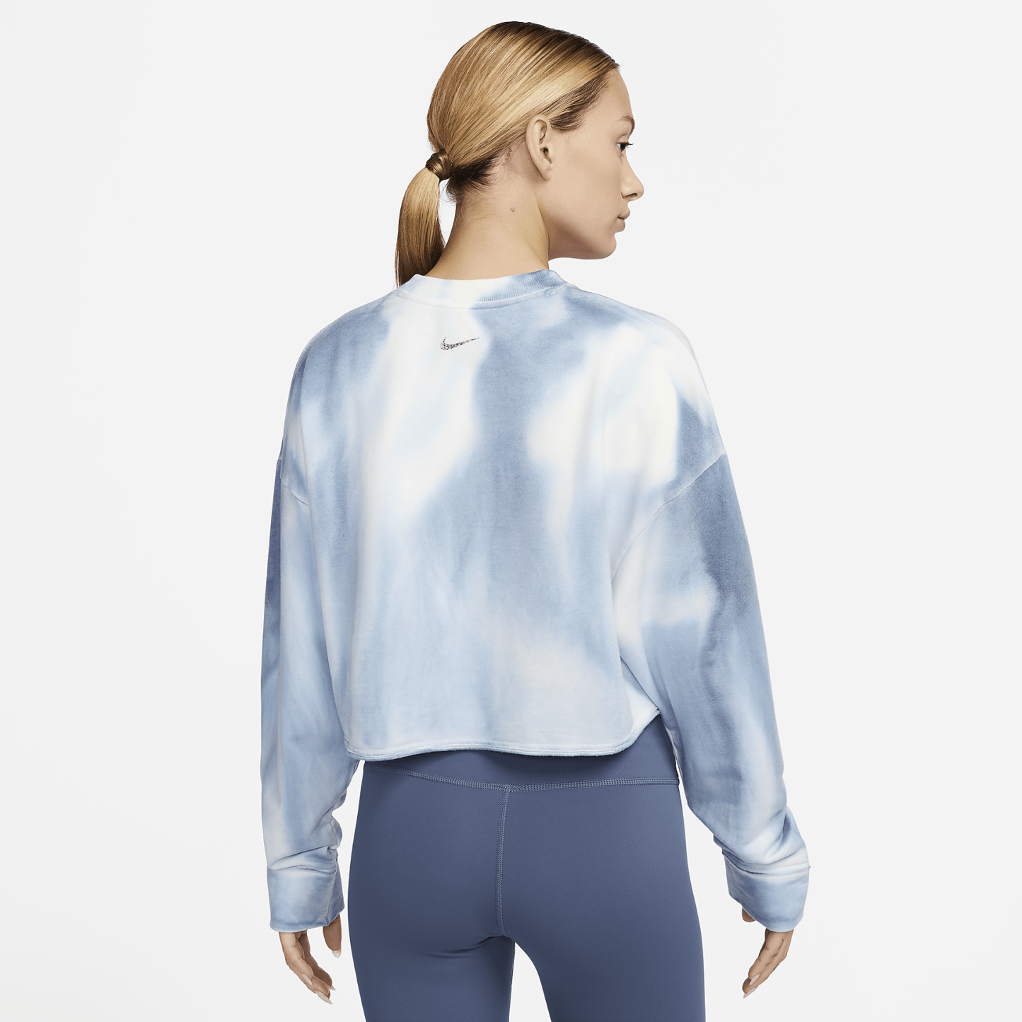 Yoga Luxe - Women's Cropped Crew-Neck Fleece Sweatshirt