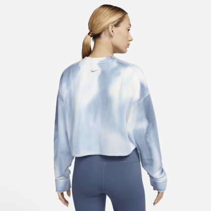 Yoga Luxe - Women's Cropped Crew-Neck Fleece Sweatshirt