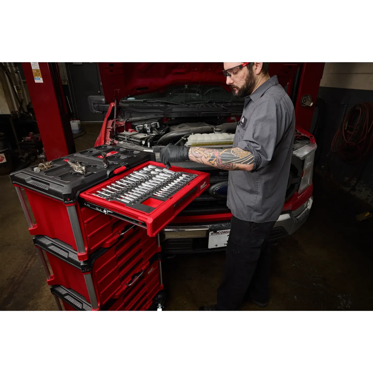 366pc. Master Mechanics Hand Tool Set with PACKOUT™ Drawers and Dolly