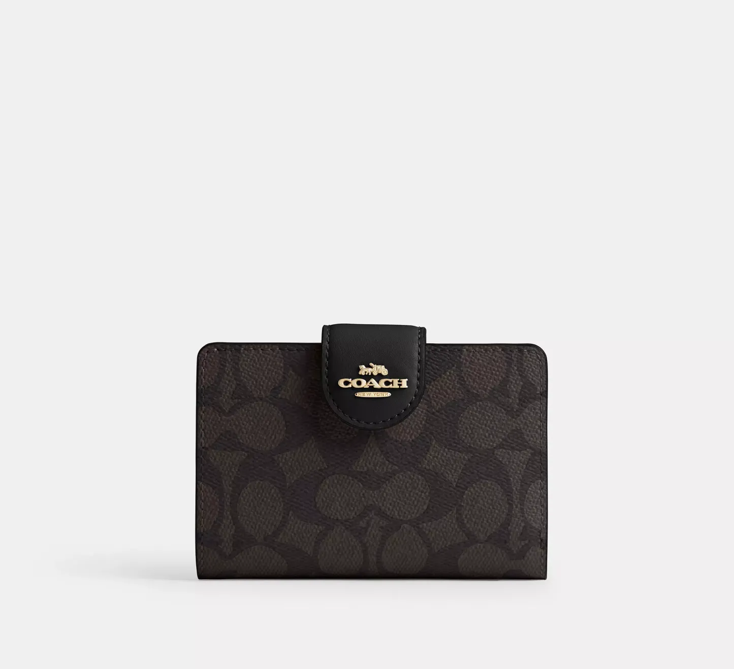 Medium Corner Zip Wallet In Signature Canvas