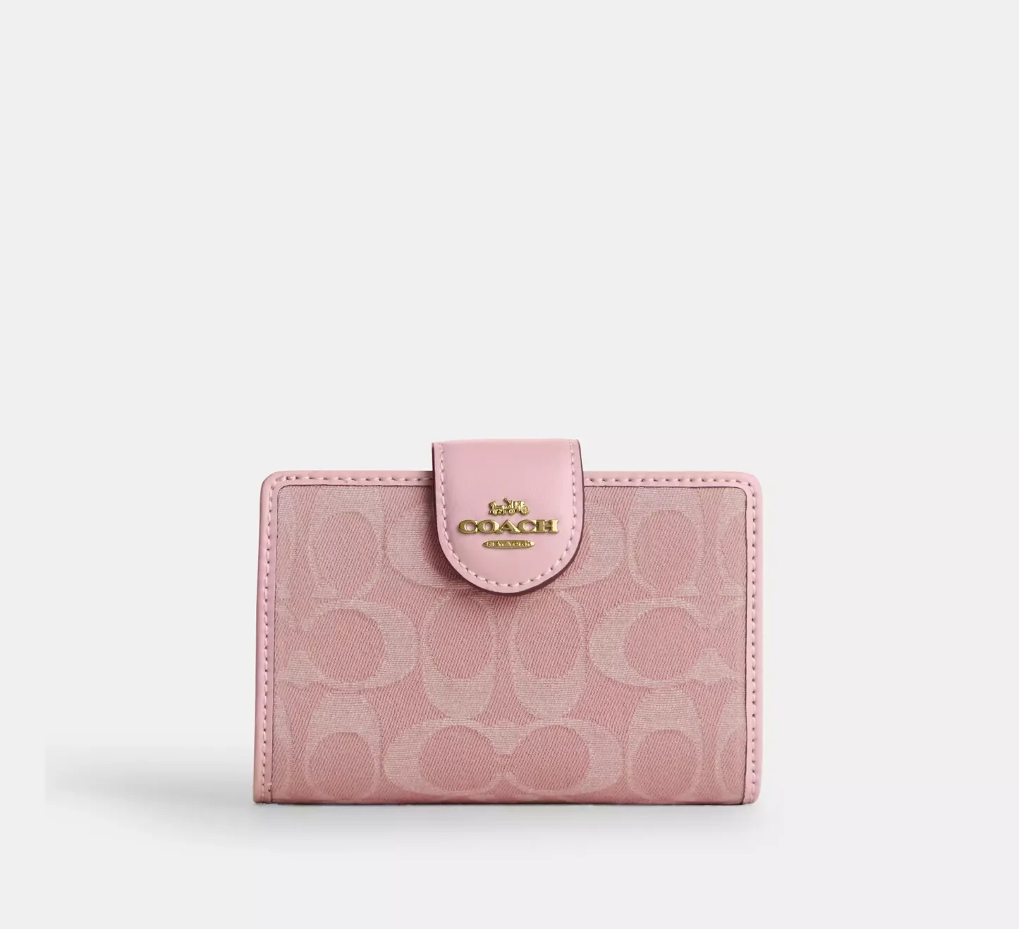 Medium Corner Zip Wallet In Signature Canvas