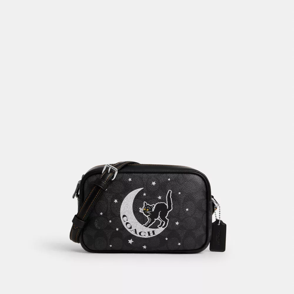 Mini Jamie Camera Bag In Signature Canvas With Halloween Graphic