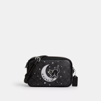 Mini Jamie Camera Bag In Signature Canvas With Halloween Graphic
