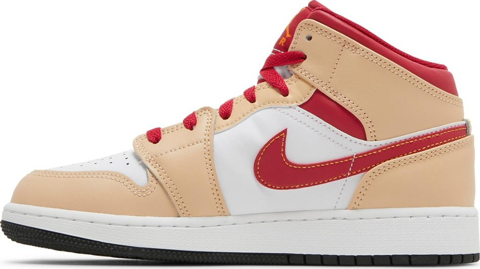 Kids Mid GS 'Light Curry Cardinal Red' 554725-201