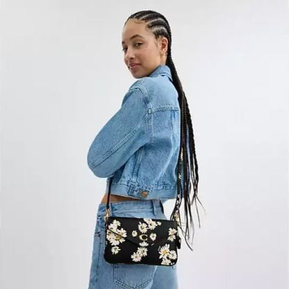 Crossbody Bag With Floral Print