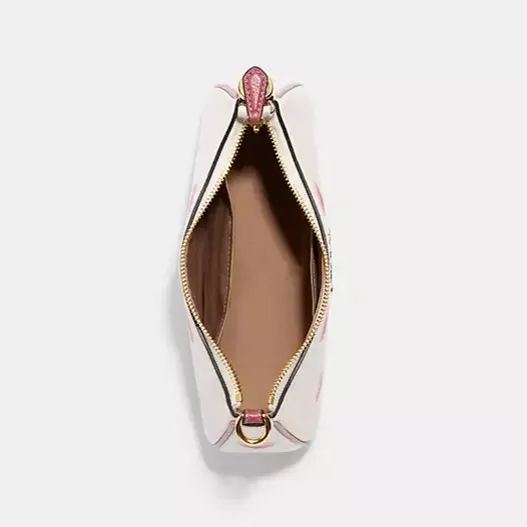 Shoulder Bag With Stripe Heart Print