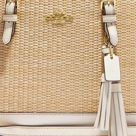 Coathtch Tote Bag 25 In Straw