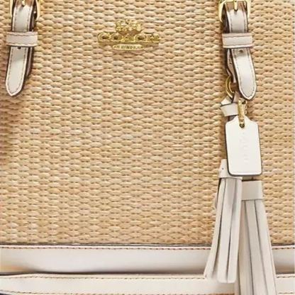 Coathtch Tote Bag 25 In Straw